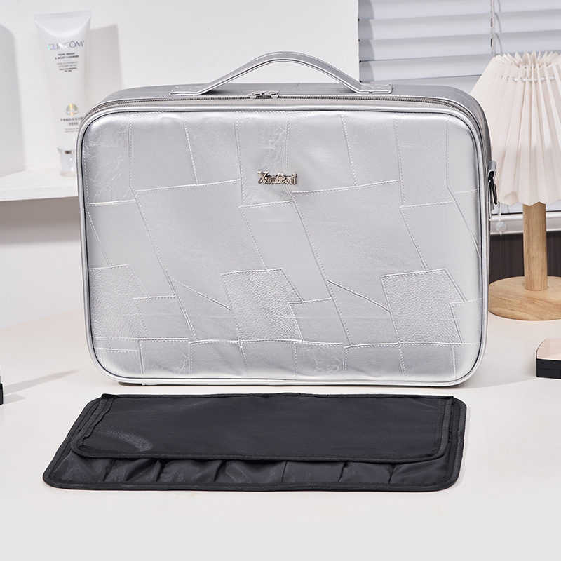 Organiser Bag - Chic Pink Cosmetic Travel Case, Large Capacity Portable Storage, Makeup Bags For Women, Lightweight Daily Use New Free Delivery Design