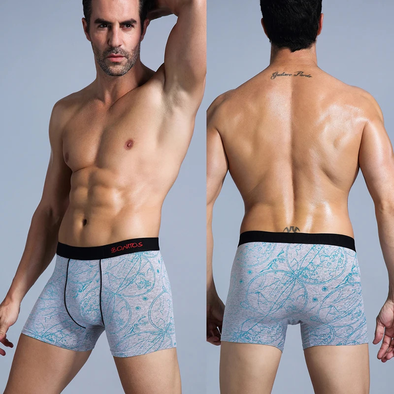 6 pieces of white boxing mens sexy underwear underwear mens boxing shorts cotton mens underwear mens boxing shorts set 241023