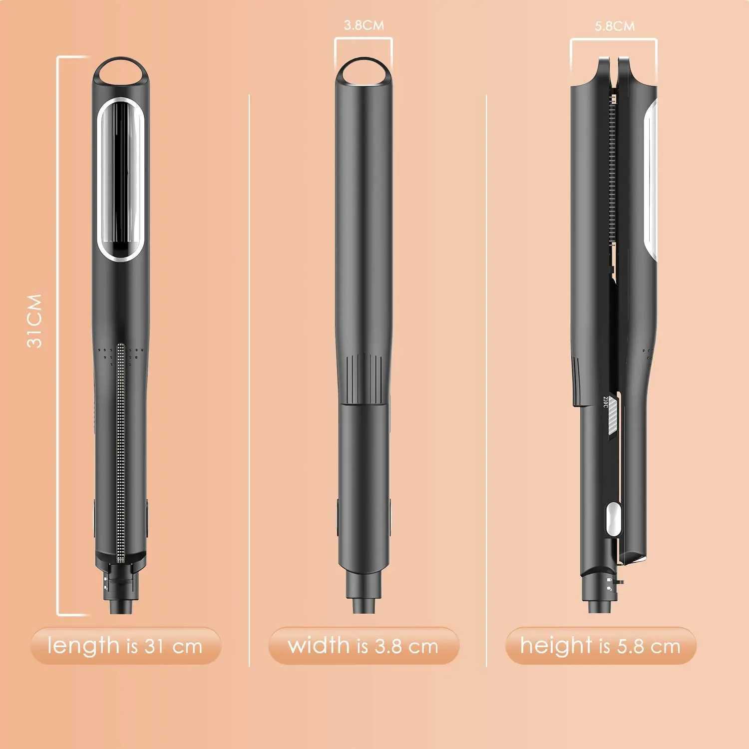New Arrival Professional Automatic Curler Corn Hot Splint Ripple Flat Iron Curling Iron Straightener Z241022