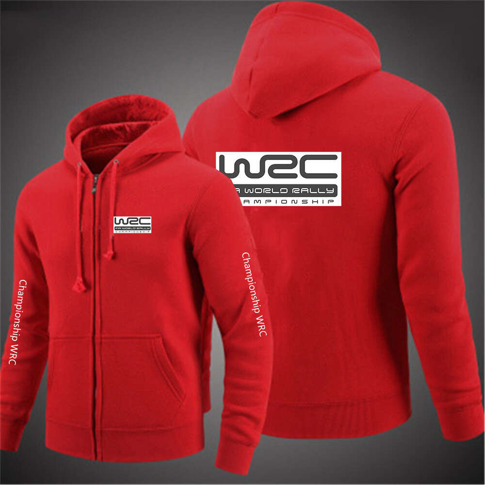 High end Rally World Championship WRC Mens Fashion Hoodies Spring And Autumn Solid Color Zipper Pullover Coat Comfortable Harajuku Top