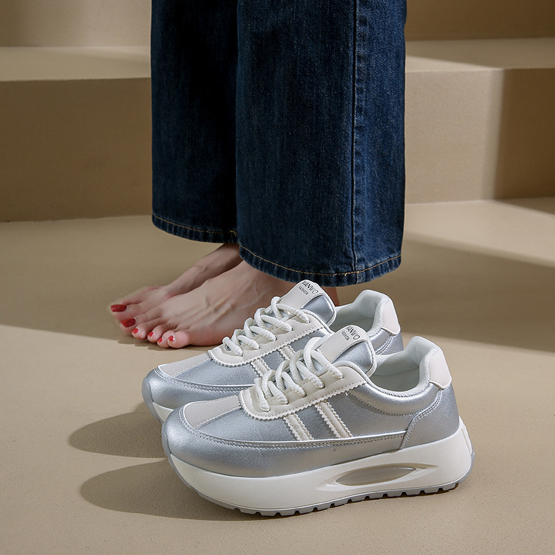 Autumn New Edition Breathable Forrest Gump Ins Student Casual Thick soled Running Shoes for Women