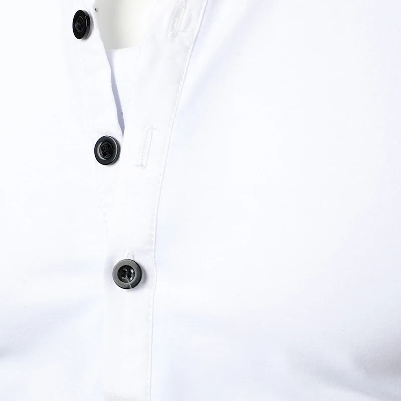 Mens T-shirt mens long sleeved T-shirt solid color top autumn streetwear casual mens T-shirt 241023