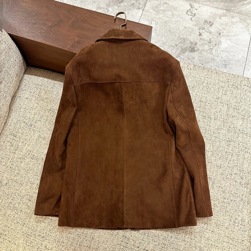 Natural Lambskin womens leather jacket 100% sheepskin coat long sleeves H928 241023