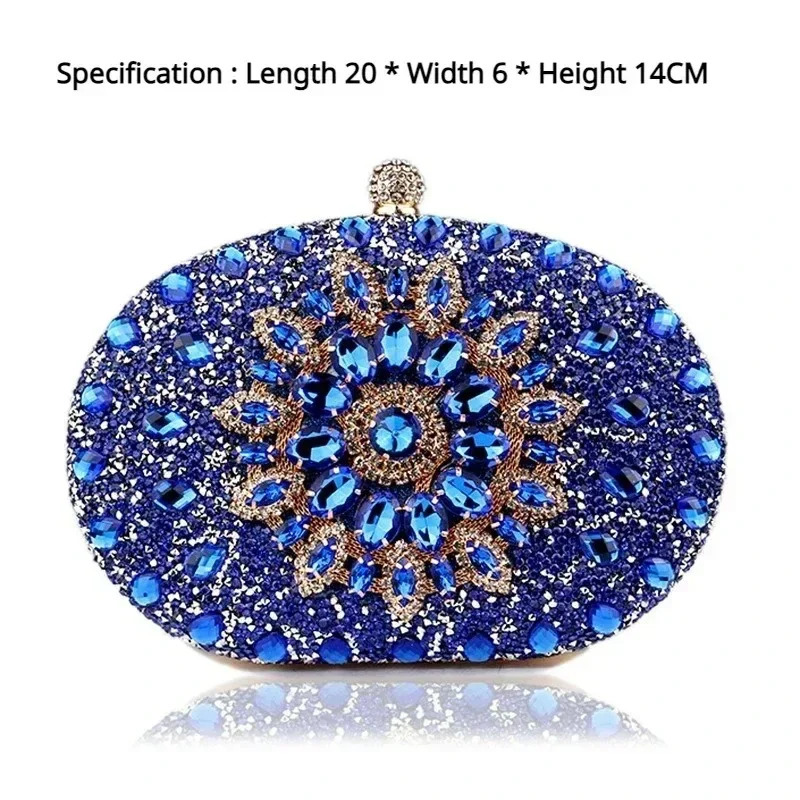 Womens dinner bag fashionable sunflower inlaid diamond banquet handbag evening dress bag 241023