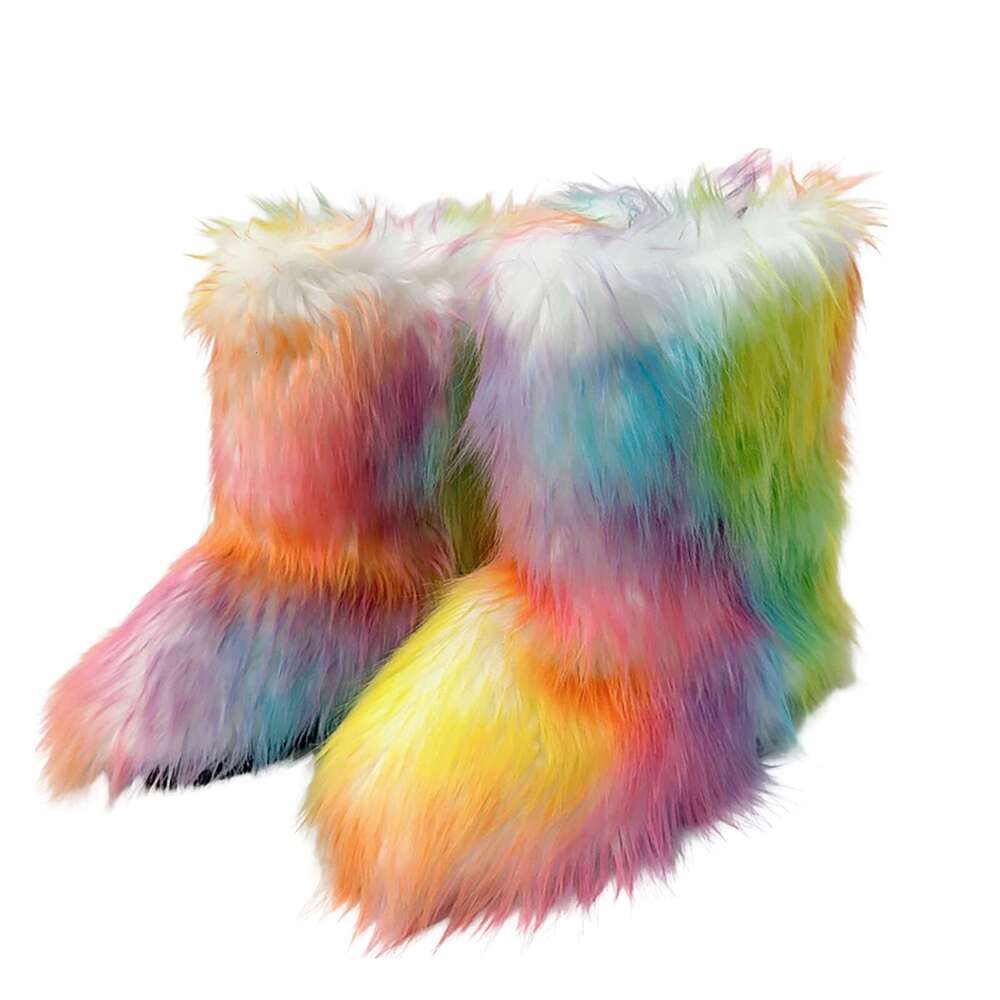Women Winter Furry Fashion Comfortable Y2k Warm Personality Snow Boots Suitable For Christmas Role Playing