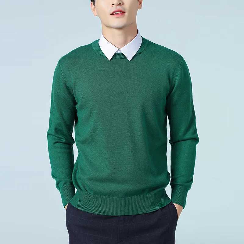 Men Cashmere Sweater Autumn Winter Soft Warm Jumper Pullover O-Neck Knitted Sweaters LX241024