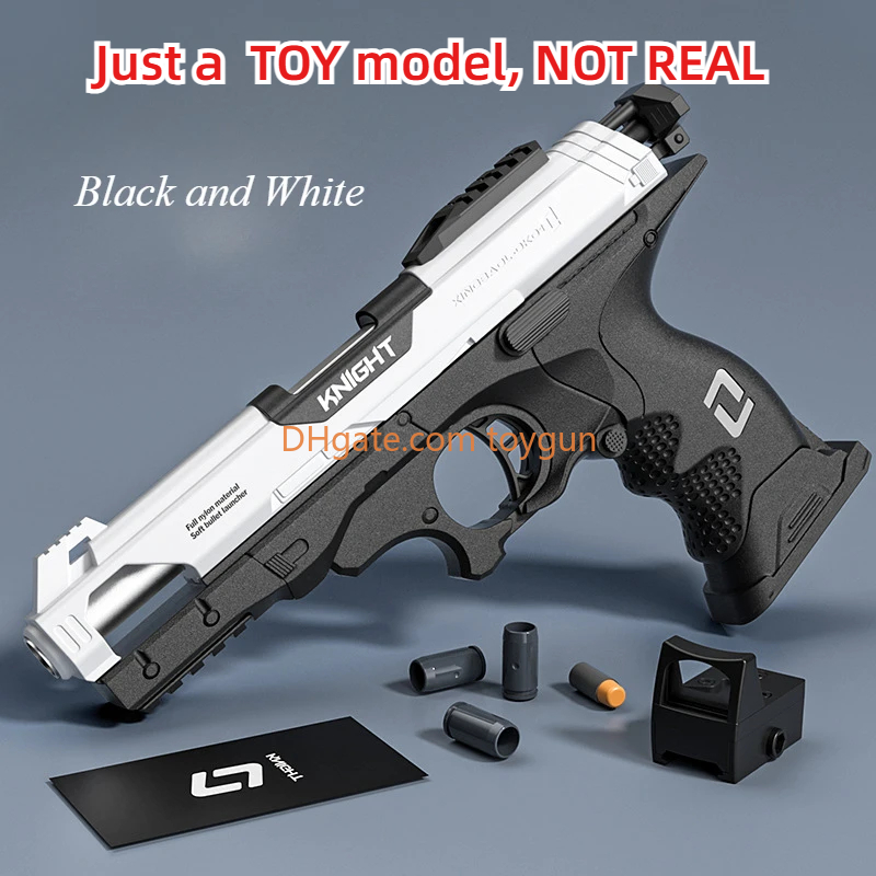 1:2.1 Soft Bullet Shell Ejection Manual Continuous Firing Blaster Foam Dart Look Real Gun Model Toy Kid Outdoor Game Prop Birthday Gift