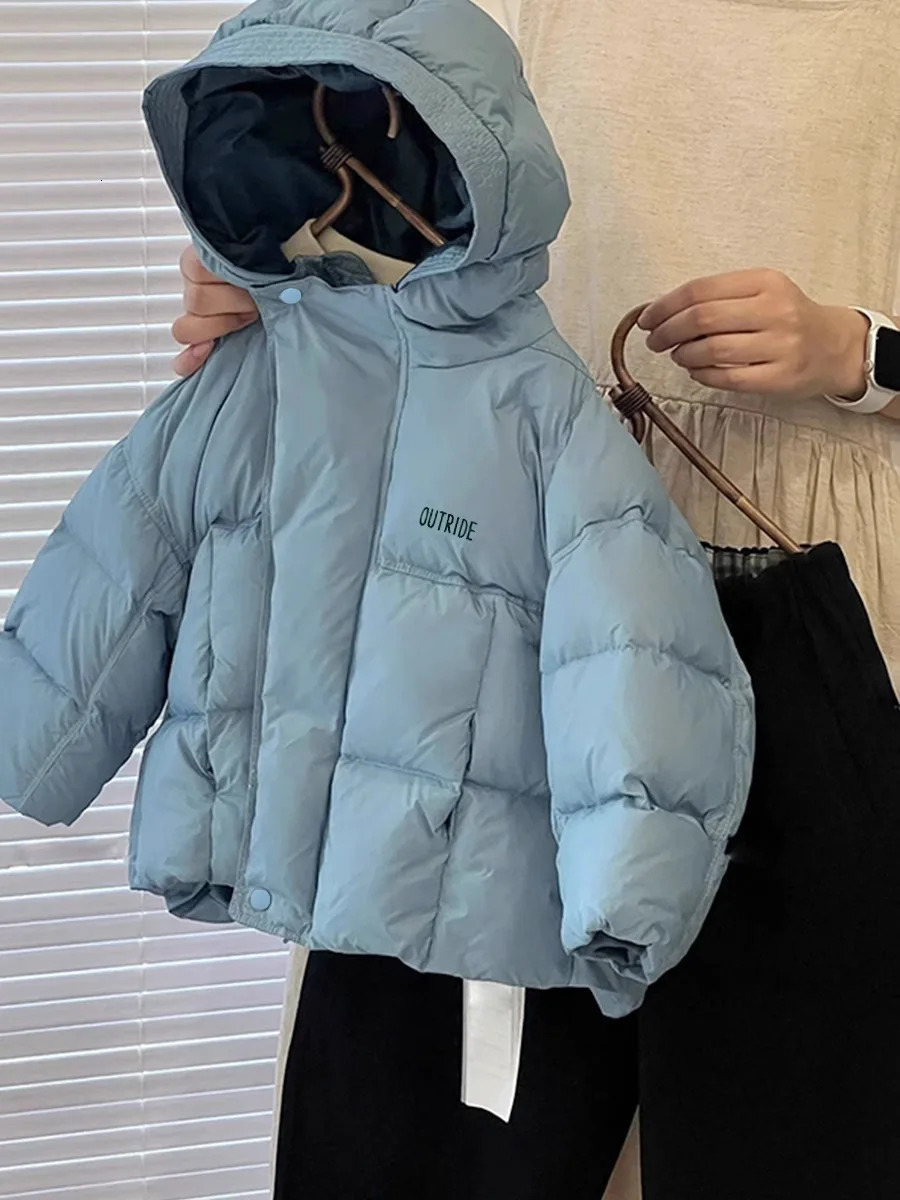 winter cotton jacket boys black hooded jacket childrens jacket youth clothing 3-12Y childrens park apron snow jacket XMP323 241024