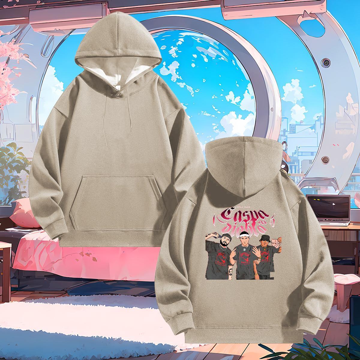 Casual New Men Hoodie DIY Anime Free Shipping Hoodie Pullover Tops Hoody Y2K Warm Fleece Hooded Collar