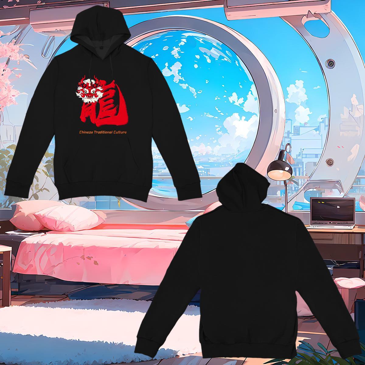 2024 Designer Hoodie US Plus Size Unisex Mens Hoodie Pullover Hoodie Daily Outfit Thick Fleece Breathable Drawstring Hoodie