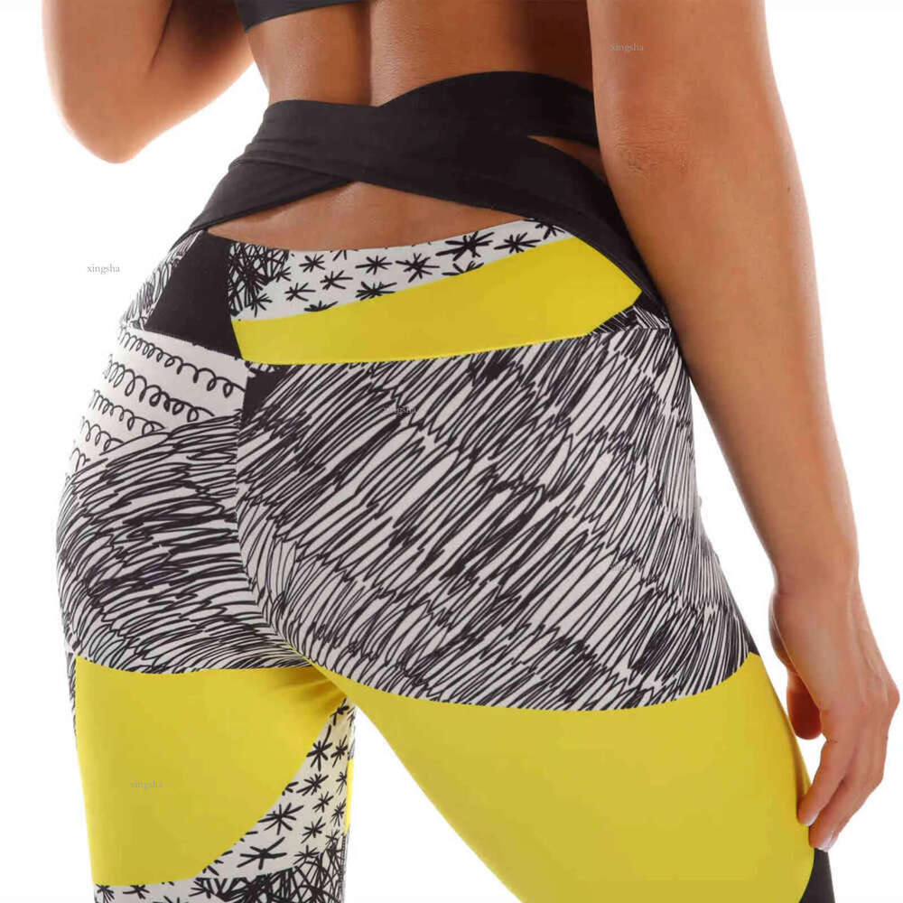 Zohra Woman Pants Workout Legging Contrast Stitching Printing Fitness Leggins High Waist Slim Legins Gym Bandage Leggings 211130