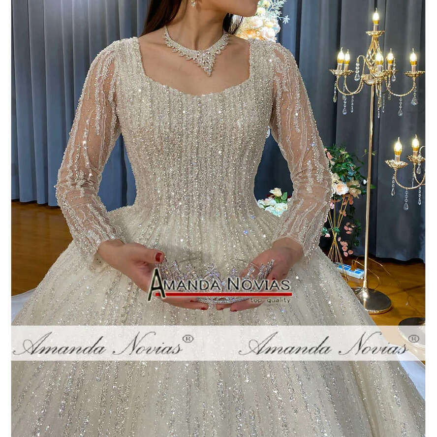 Amanda Novias New Collection Beading Wedding Dress