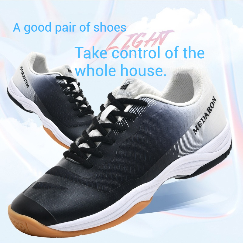 New professional badminton shoes men, breathable lightweight, suitable for student volleyball, table tennis, competition and training