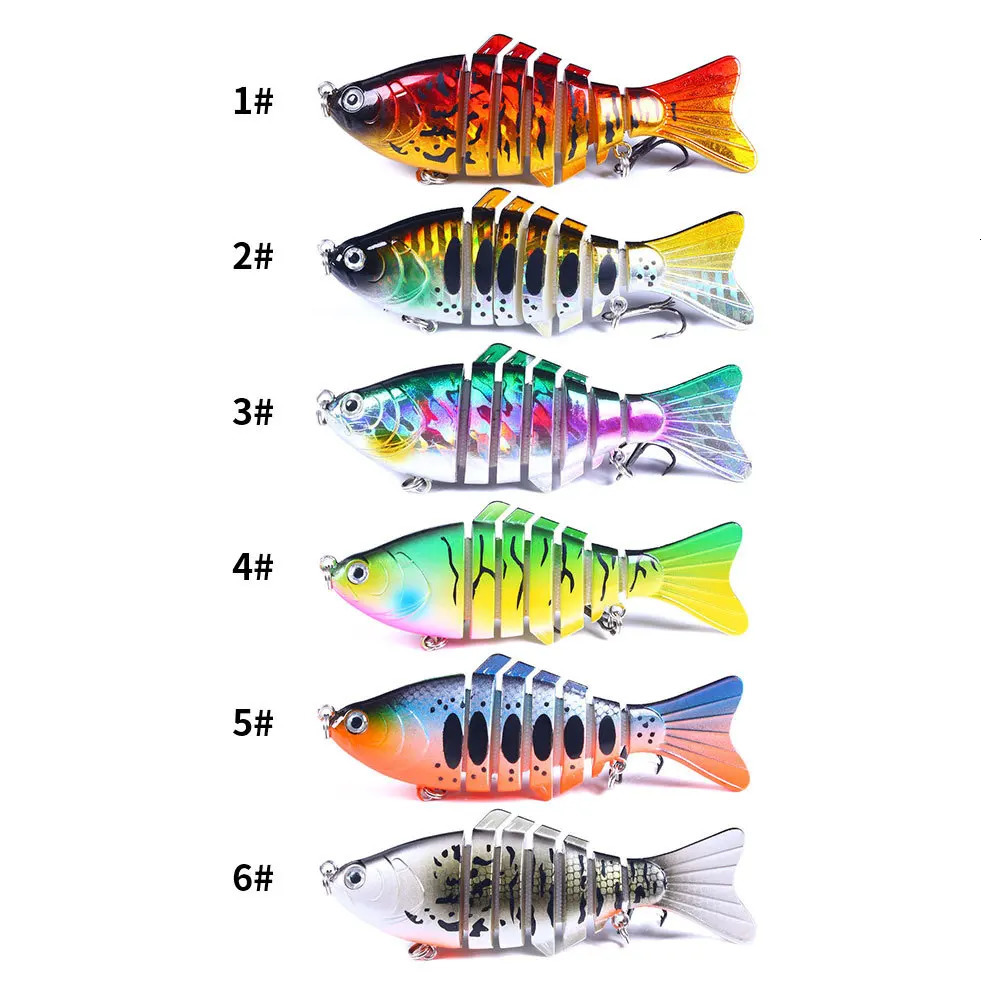 10cm 156g Sinking Wobblers 7 Segments Pesca Fishing Lures Multi Jointed Swimbait Hard Bait Tackle Bass Isca Crankbait 241024