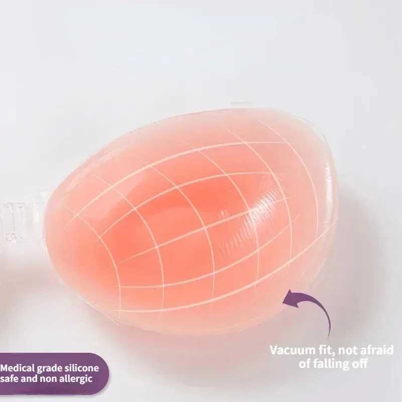 Silicone Bra Invisible Push Up Sexy Strapless Bra Stealth Adhesive Backless Breast Enhancer for Women Sticky Wedding Bikini BrasXJ241024