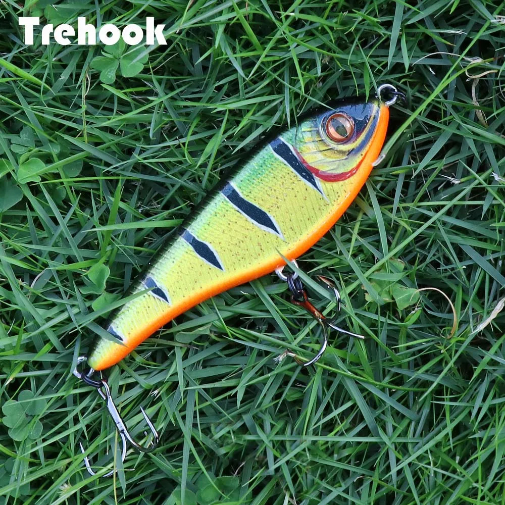 TREHOOK 21g 9cm Jerkbait Rattlin Vib Fishing Lure Sinking Wobblers Pike Artificial Lures For Tackle Jerk Bait Pesca 241024