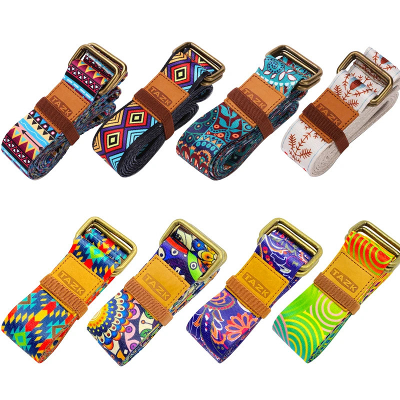 183cm Women Yoga Elastic Strap Pilates Exercise Polyester Belts Fitness Resistance Bands Dance Stretch Rope Belt for Gym 241024