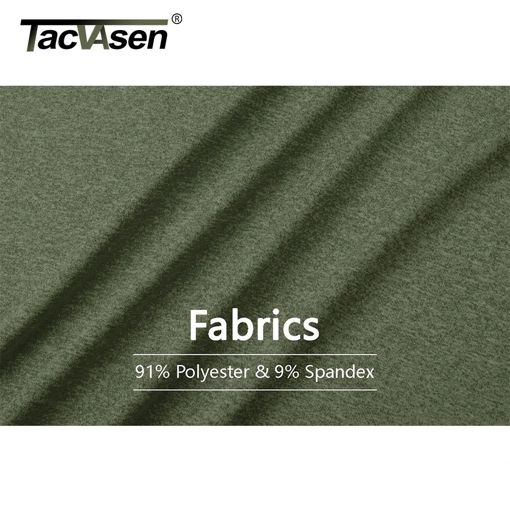 TACVASEN UPF501/4 zipper collar stain resistant UV top mens long sleeved sun/UV protection T-shirt runner T-shirt outdoor 241024