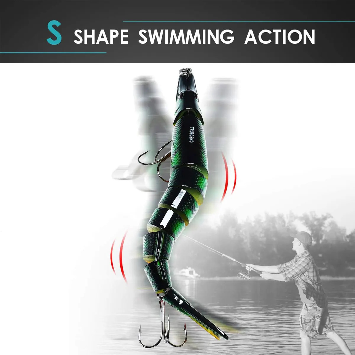 SHIQIAN Swimbait Fishing Lures Slow Sinking Japan Wobblers for Pike Bass Hard Artificial bait Crankbait Popper Tail Spinner 241024