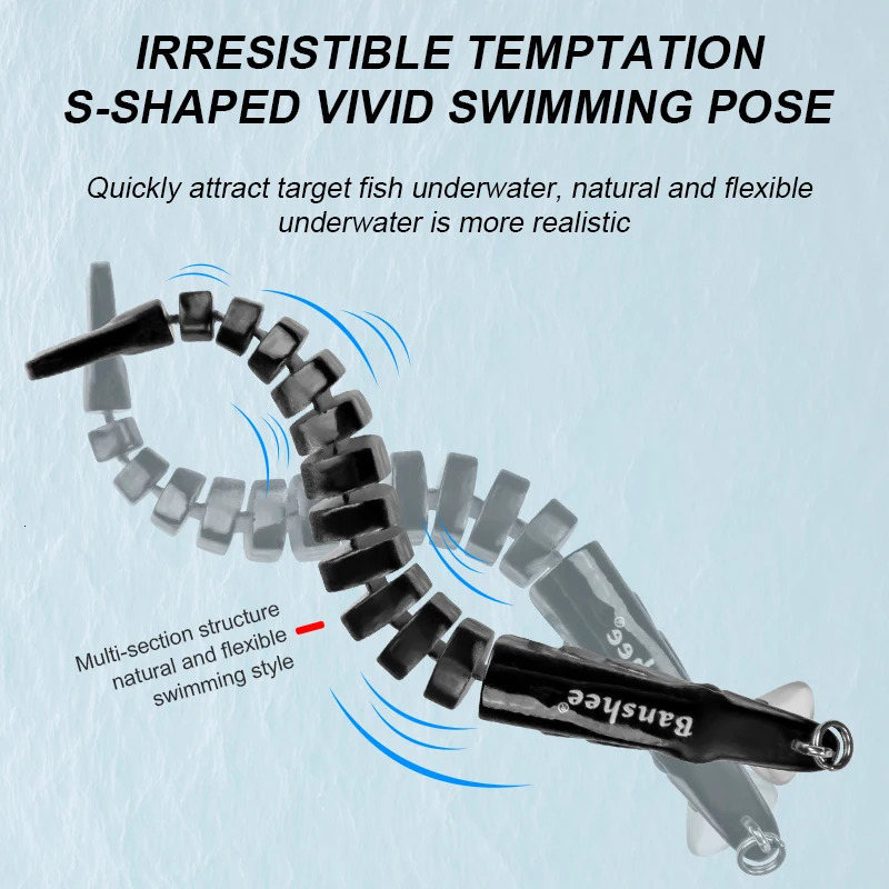 165mm 34g Fishing Lures Jointed Crankbaits Swimbait Sinking Wobblers For Pike Trout Bass Trolling Artificial Hard Bait Tackle 241024