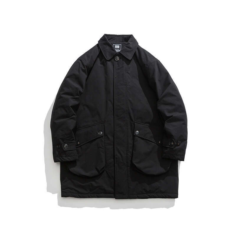 Men's Winter New Long Cotton Windbreakers Work Dress Couple Coat Outdoor Trekking Travel Walking Stormsuit Camp Toog Overcoat