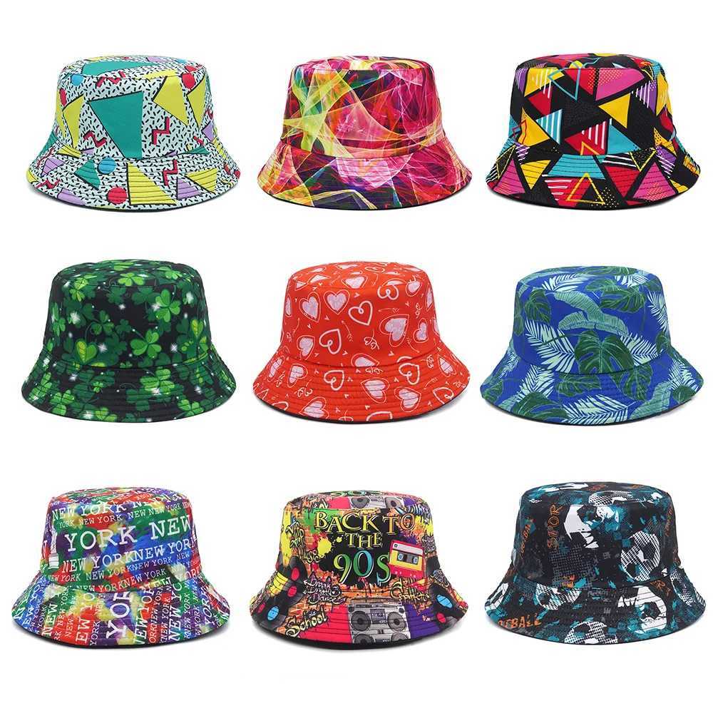 Panama bucket hat lettering fishermans hat summer sun hat lettering Rrsible fishing hat X241023