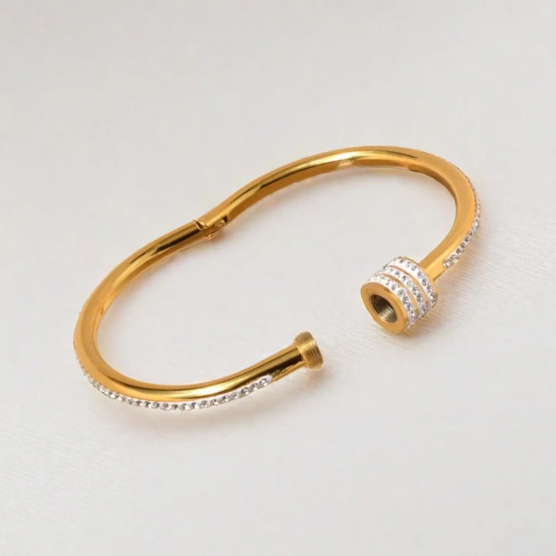 bangle gold plated bracelet stack women non tarnish dainty women's bracelets set birthday gifts trendy jewelry