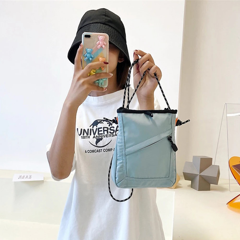 Fashion Small Square Messenger Bag Mini Waterproof Travel Casual Shoulder Men Women Mobile Phone Crossbody 241017