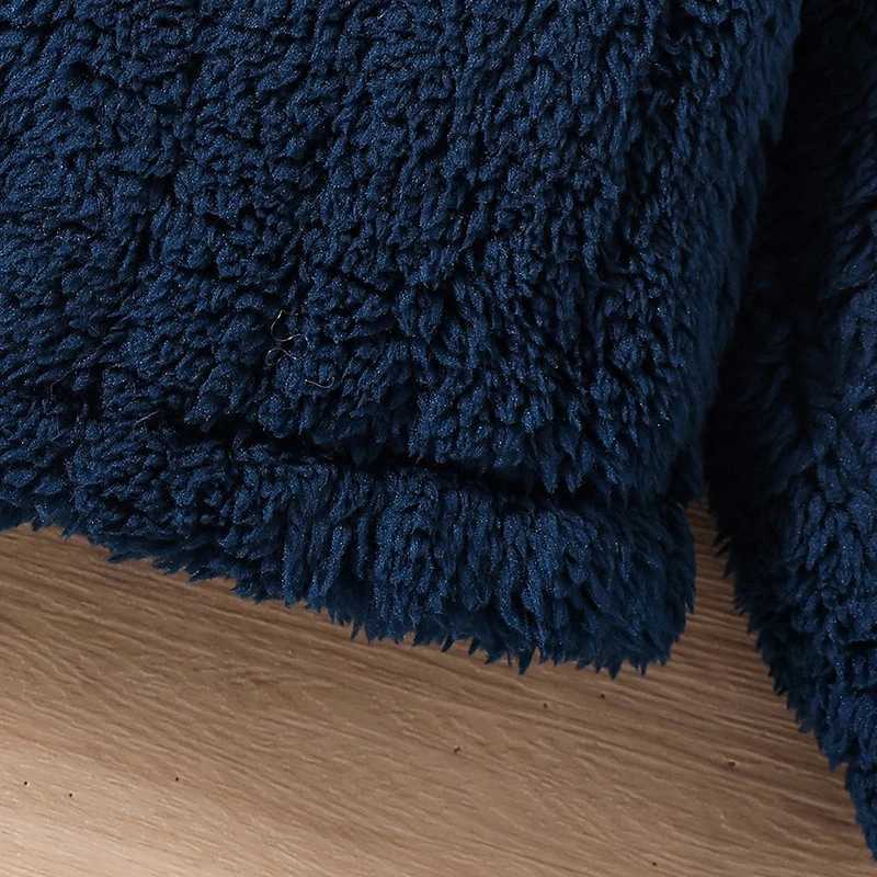 Childrens winter jacket 4-7 years old baby girl lapel deep blue wool coat boutique childrens clothing fashion South Korea Sle Daily W241023