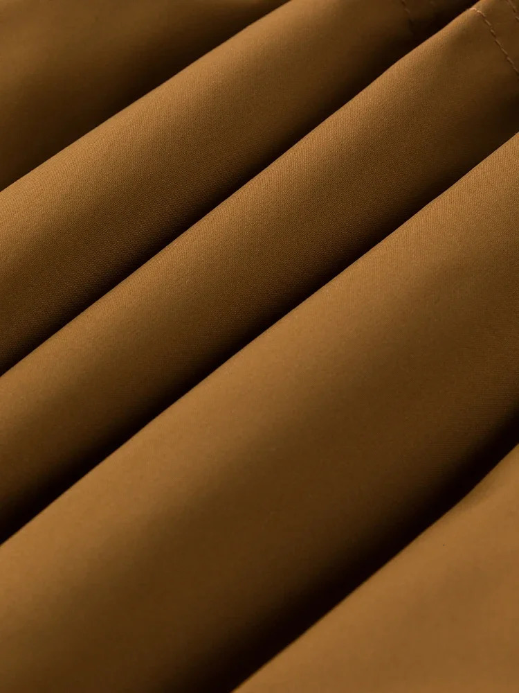 DUSHU 104G filling capacity detachable hooded short loose jacket winter brown down jacket womens white duck down jacket 241023