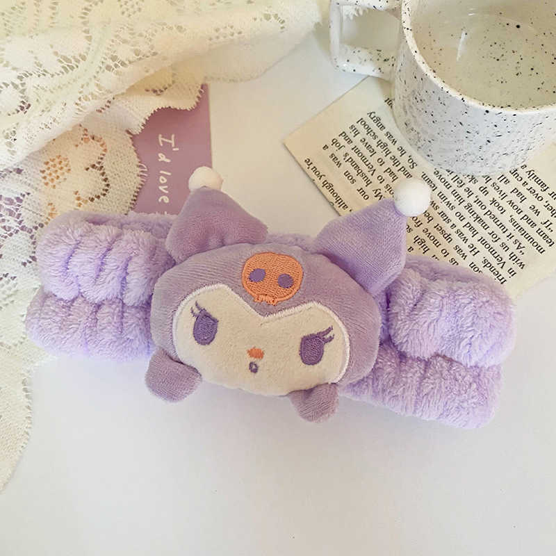 Headbands version cartoon plush cute and super cute jade Guigou hair accessories face washing makeup headband plush doll headband H241024 QKPD