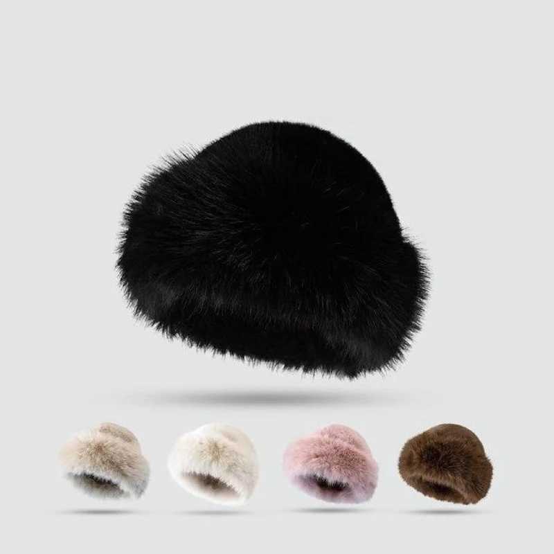 Autumn and winter fashion fur hat fur hat Mongolian fur hat velvet free fluffy ski hat X241023