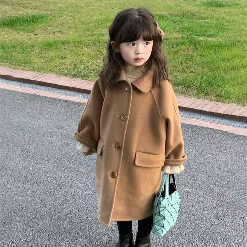 Womens wool coat windbreaker 2023 pure cotton warm winter cotton Par Plus size childrens clothing W241023