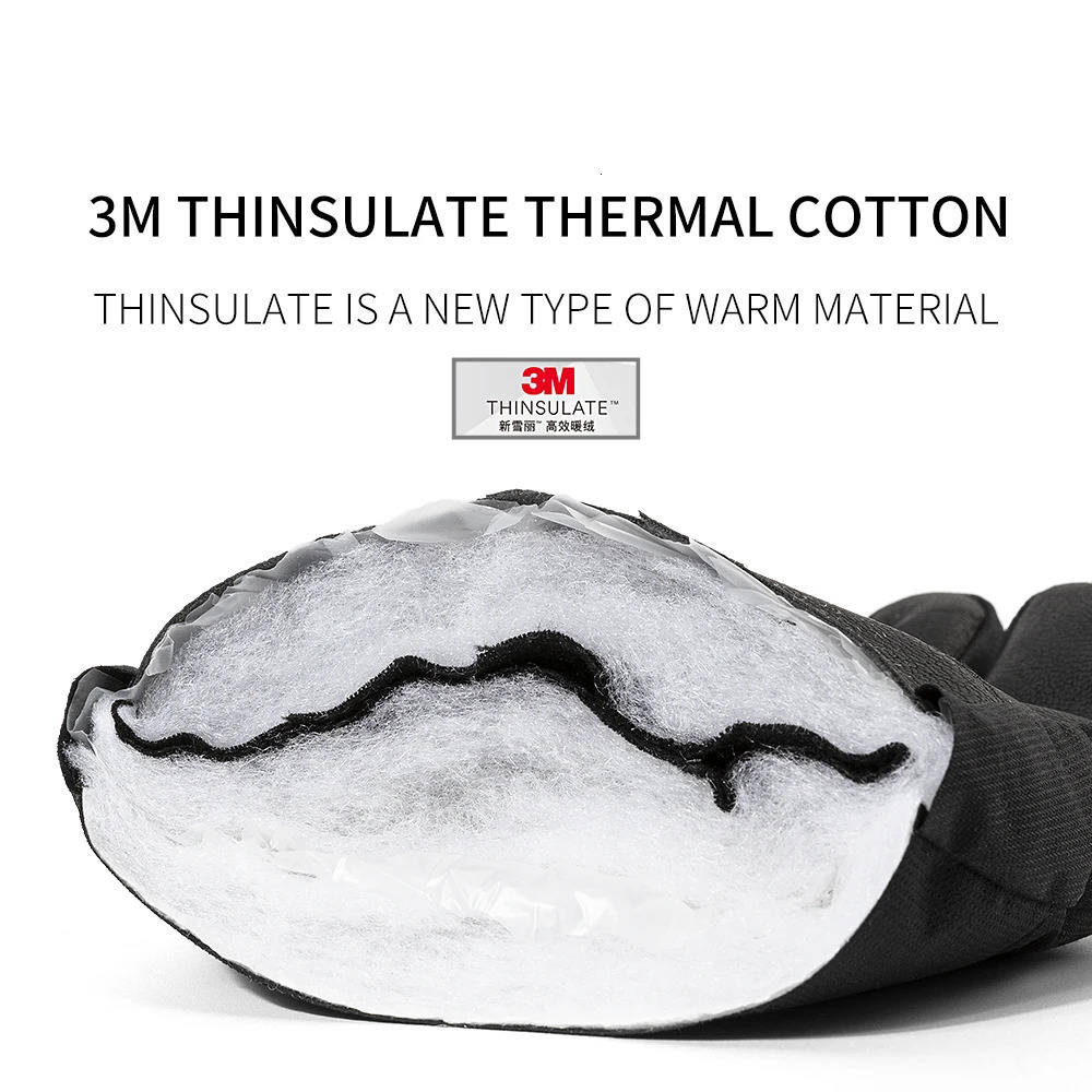 Copozz Adult Warm Winter Ski Gloves Waterproof Thinsulate Snowboard Thermal Motorcycle Cycling Men Women 241024