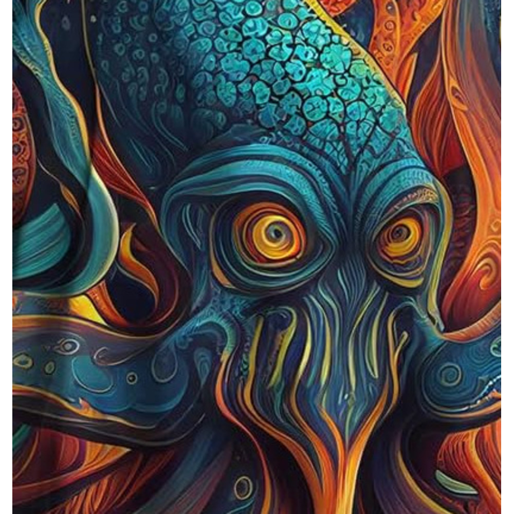 Men's Octopus Octopus men and women can graphic T-shirt 3D graphic Cool casual T-shirt Top Fashion T-shirt casual top Summer wear