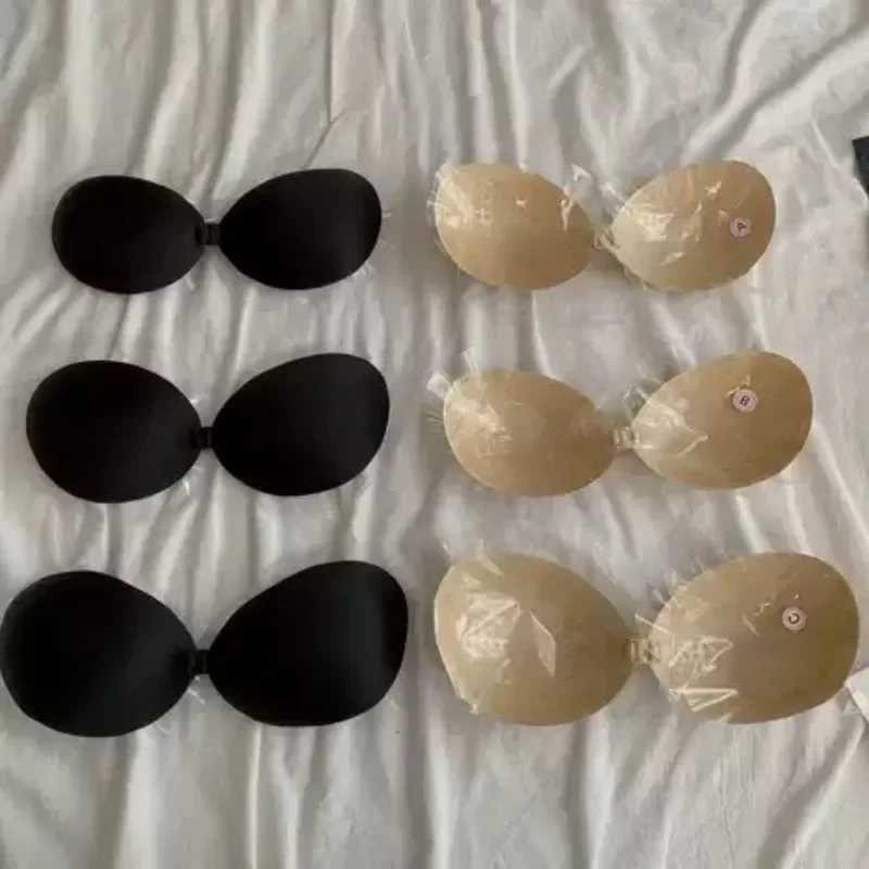 1/2pcs Invisible Mango Strapless underwear Chest Stickers Women Silicone Push Up Bra Reusable Adhesive Bralette Nipple CoverXJ241024