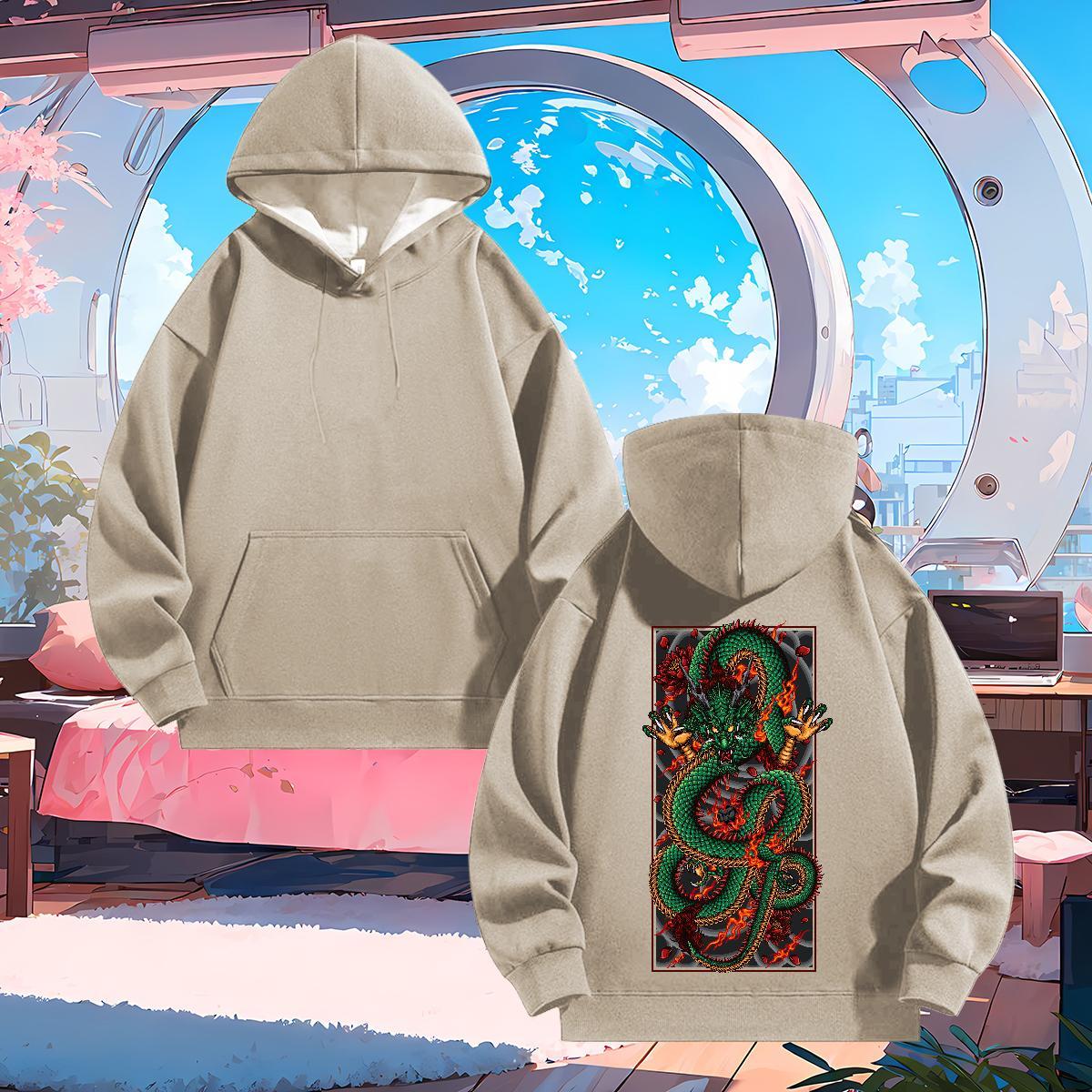 Casual New Hoodie Men Skull Classic Hoodie Pullover Tops Street Cotton 350g Breathable