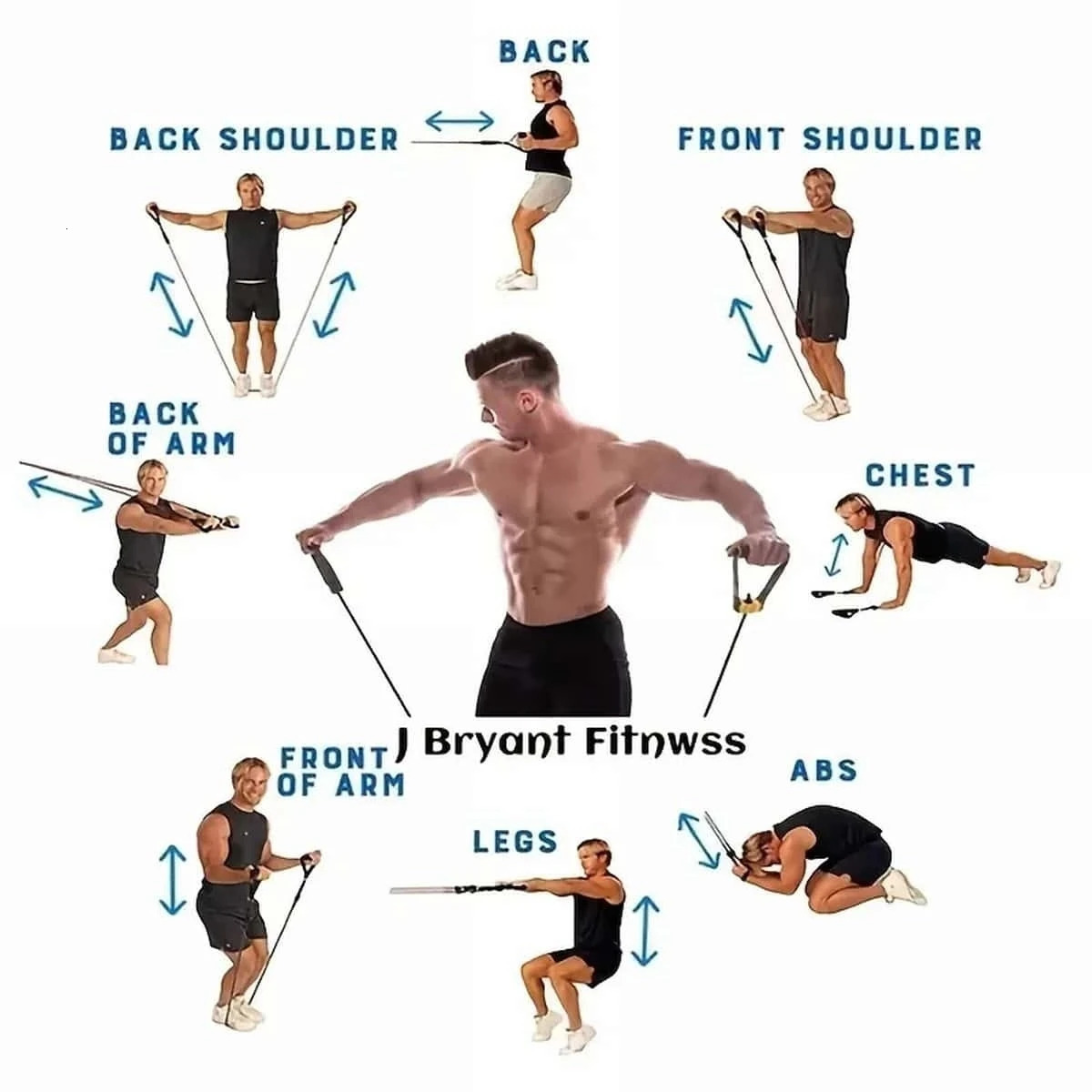 1pc 5 Levels Resistance Bands suitable Beginner With Handles Yoga Pull Rope Elastic Fitness Exercise Tube Band For Home Workou 241024