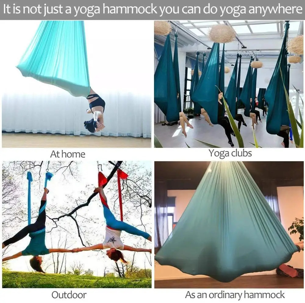 4567M Aerial Yoga Swing Antigravity Hammock Silks Fabric Inversion for Flying Dance Fitness Training 241024