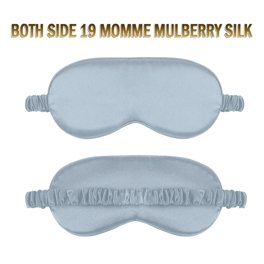 1 piece of pure silk filled sleep eye mask soft travel rest sleep aid patch eye mask healthy eye mask 241024