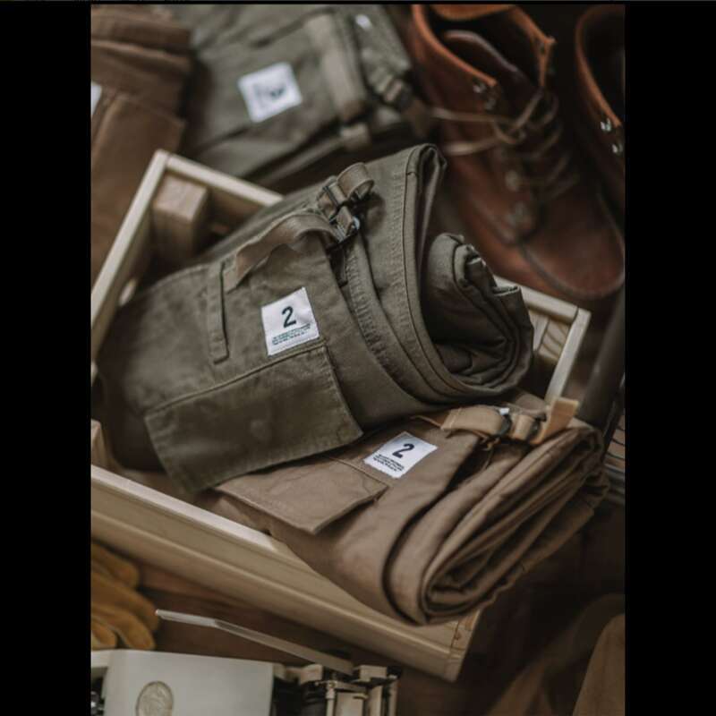 Heavyweight Cotton Camouflage Cargo Pants Loose Straight Men's Casual Trousers Multi Pocket Outdoor Camping Trekking Longs