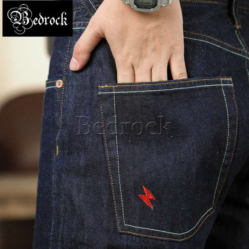 Original Design 14Oz Seedge For Men Raw Denim Washed All-Match Casual Jeans Ankle-Length Pencil Pants