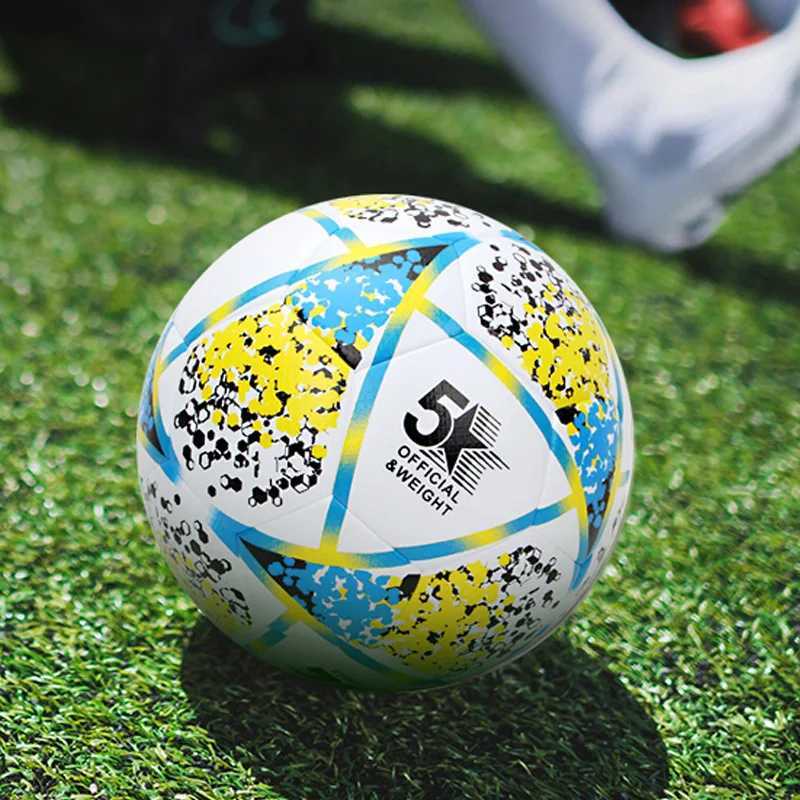 Size 4 Football Kids Standard Training Competition Ball PU Adhesive Tightly Sewn Soccer Soft Kicking Resistant Children FootballXJ241023