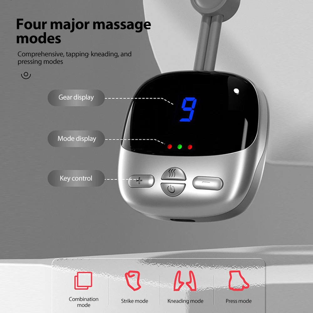 Electric Neck Massager Ems MicroCurrent Cervical Spine Portable Muscle Stimulator Rechargeable Massage Machine 241024
