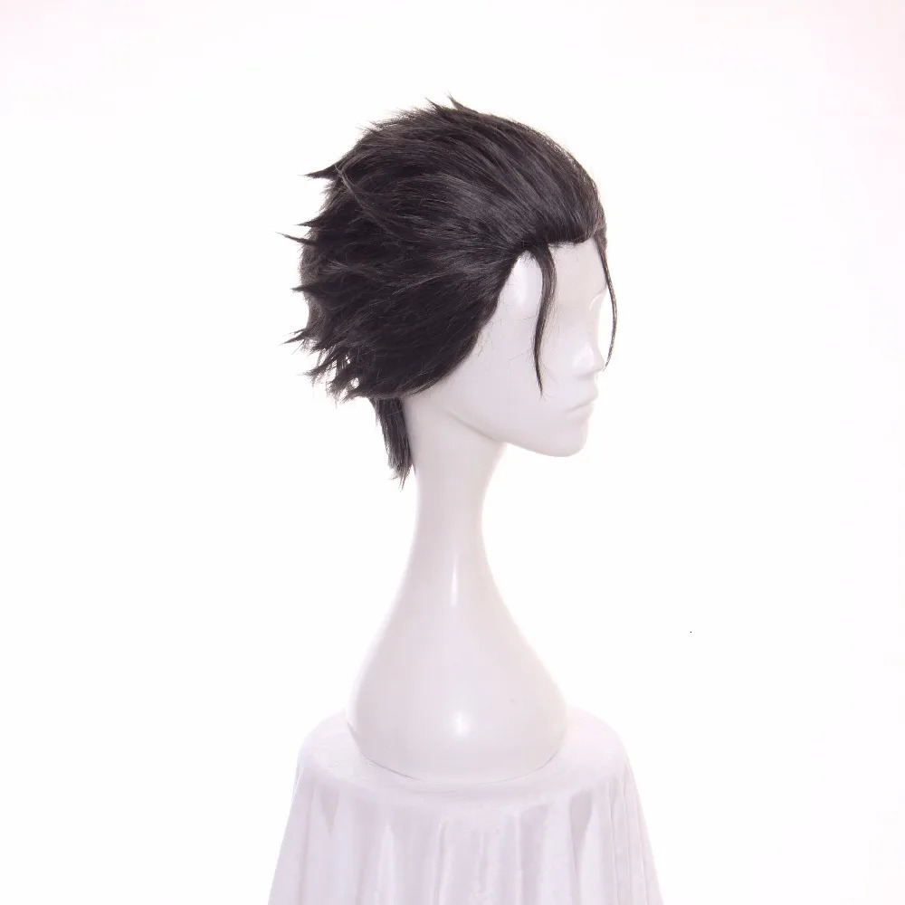 ccutoo 12inch Mens Black Grey Mix Hair Re Zero kara Hajimeru Isekai Seikatsu Subaru Natsuki Short Synthetic Cosplay Wig 241024
