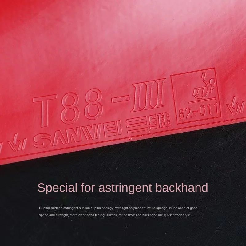 Original SANWEI T88 III T883 Table Tennis Rubber Halfsticky loop with Sponge Pimples In Ping Pong 241024