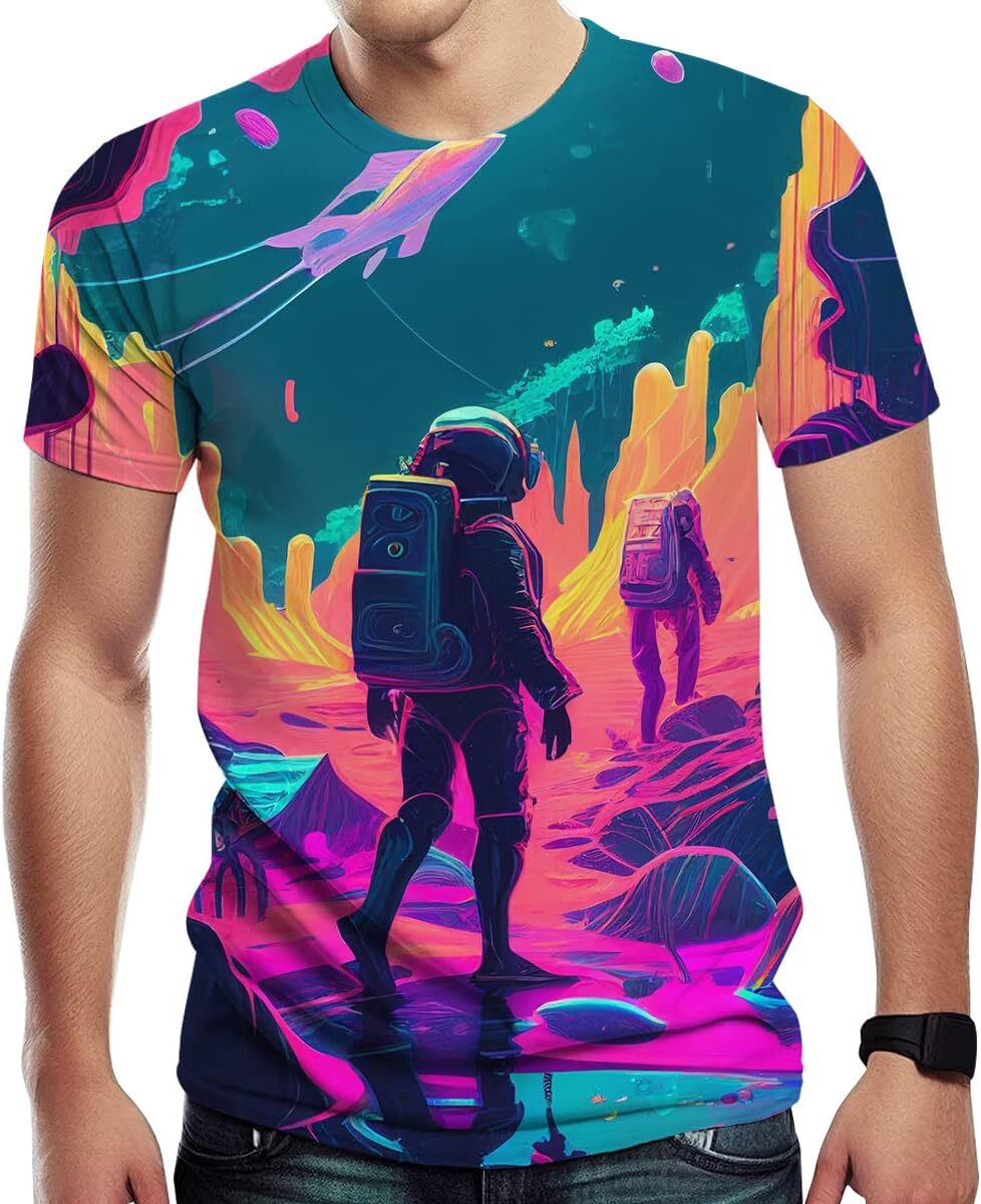 Mens T shirt Graphic Print T-Shirts Casual Novelty Tee Top for Men's tee Casual tops summer clothes trend cool