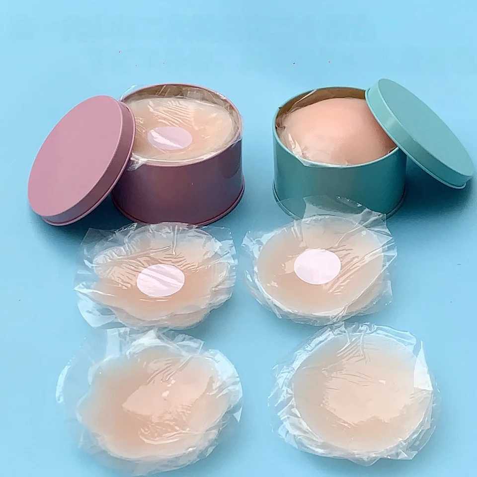 2pcs Silicone Nipple Cover Reusable Nipple Patch Pads Women Invisible Bra Chest Sticker Breast Petal Strapless Lift Bra LingerieXJ241024