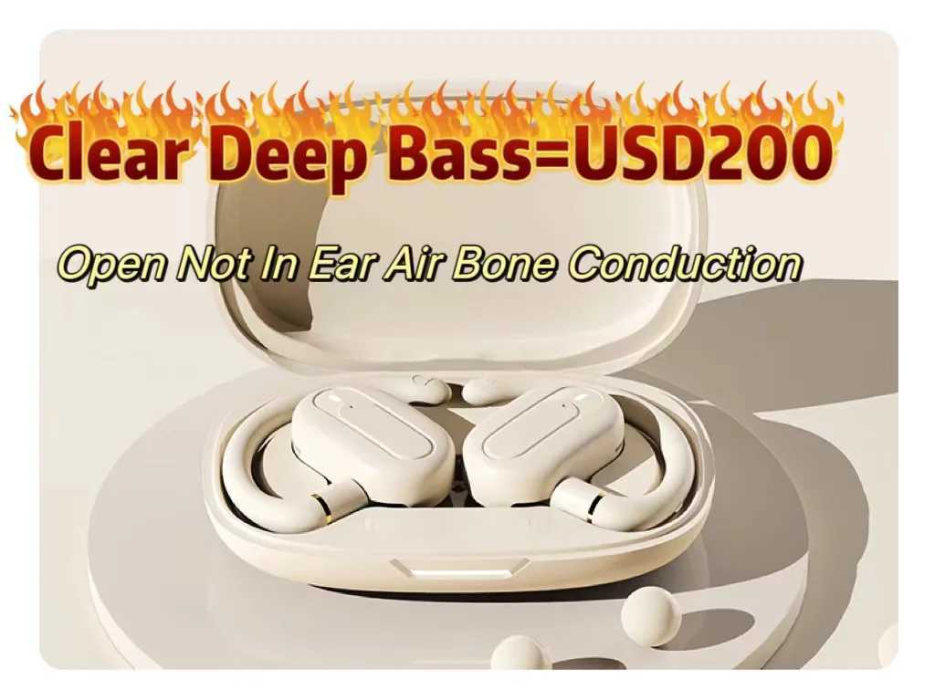 New Arrival For Shokz Openfit Air OWS for Cleer ARC 3 Bone conduction Earphones Open Wireless BT Earphones Microphone for 1MORE Fit Earphones Z241213