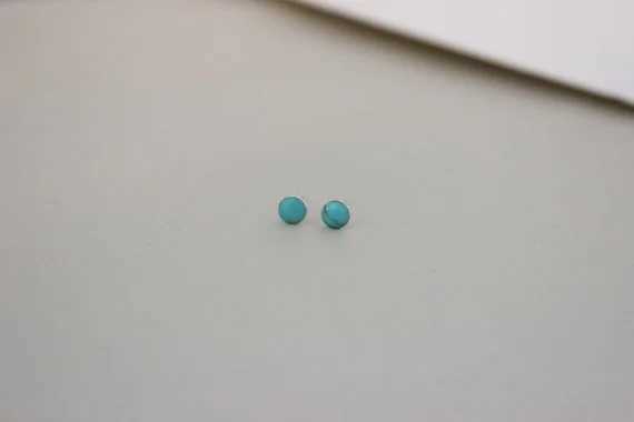 Sterling Silver Turquoise Stud Earrings Lapis lazuli earrings Moonstone studs earringsWhite pearl earringsX241023